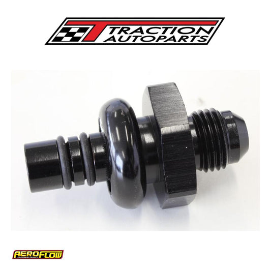 Ford Efi Regulator Adapter -6 an With .435" Shank Black