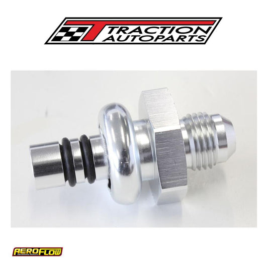 Ford Efi Regulator Adapter -6 an With .435" Shank Silver