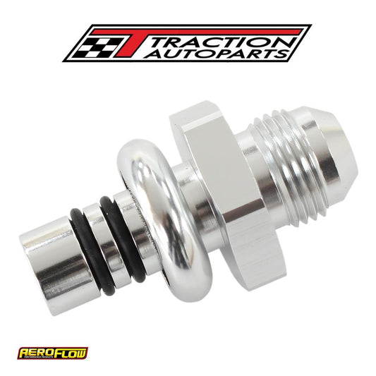 Ford Efi Regulator Adapter -8 an With .550" Shank Silver