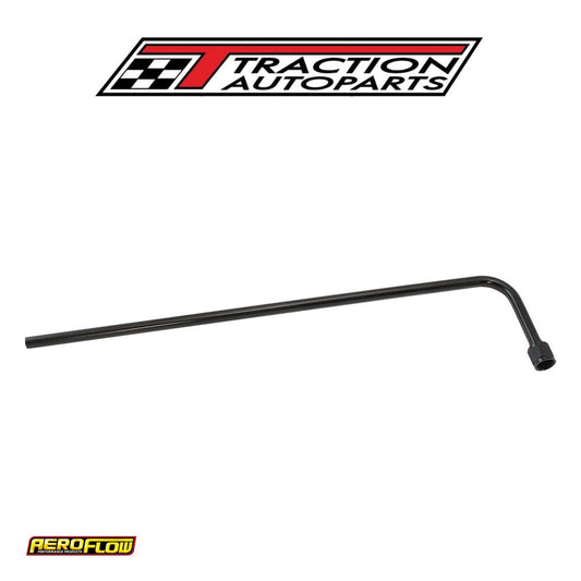 Nitrous Blow Down Tube Black 1/2" Line -8 an 524 mm Length Nos Aeroflow - Af 64-5600 blk