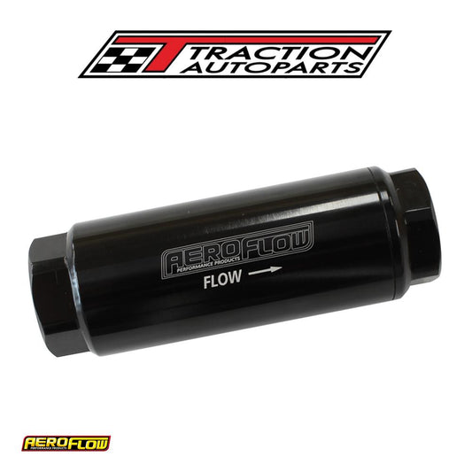 Aeroflow Pro Filter 10 Micron Black Female -8 Orb 1.25"x 3.5"