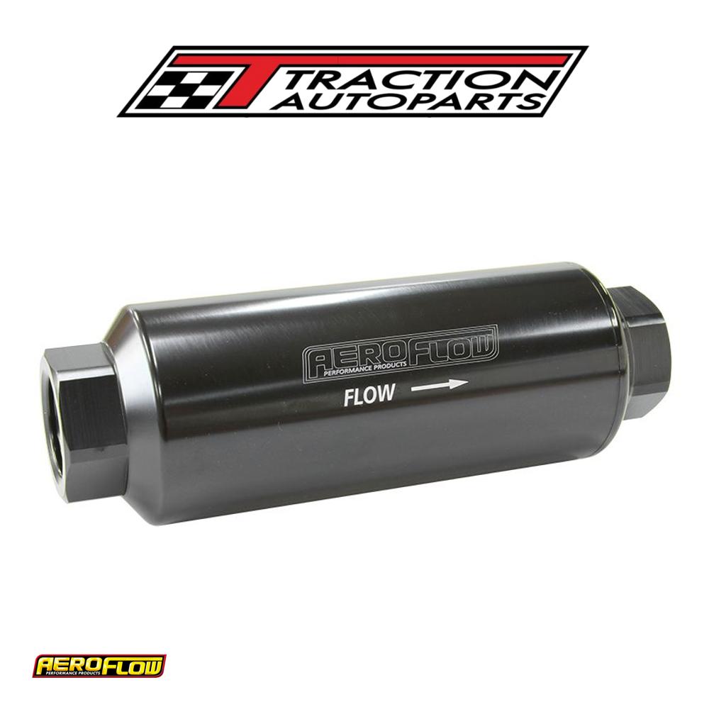 Aeroflow Pro Filter 100 Micronblack Female -12 Orb 2.4" X 7"