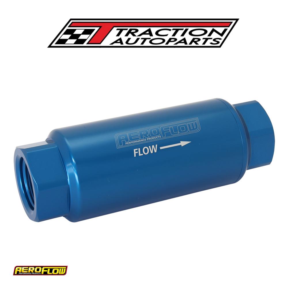 Aeroflow Pro Filter 10 Micron Blue Female -12 orb 2" X 5.5"