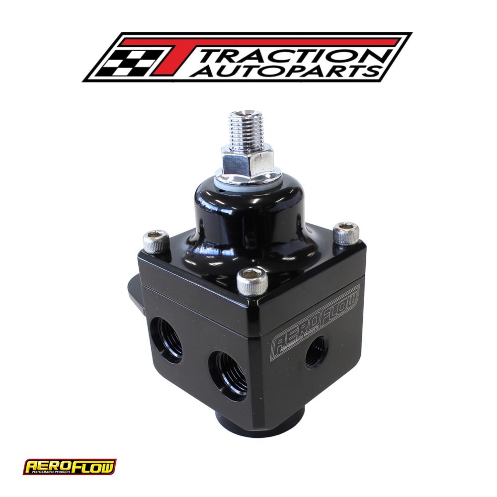 4 Port Fuel Pressure Regulatorblack Carb 1600+ Hp 4-12 Psi