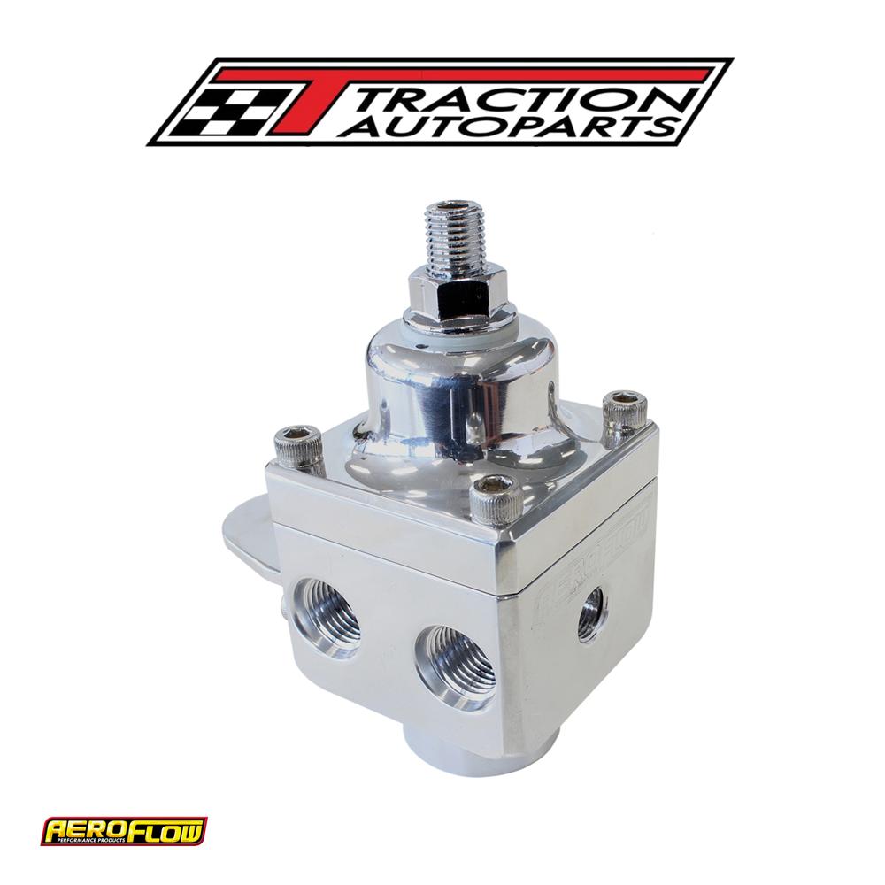 4 Port Fuel Pressure Regulatorpolished Carb 1600+hp 4-12 Psi