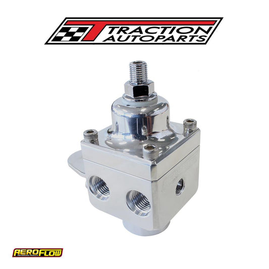 4 Port Fuel Pressure Regulatorpolished Carb 1600+hp 4-12 Psi