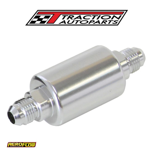 Aeroflow Filter 40 Micron Silver -6 an 1.25" X 3" Notes