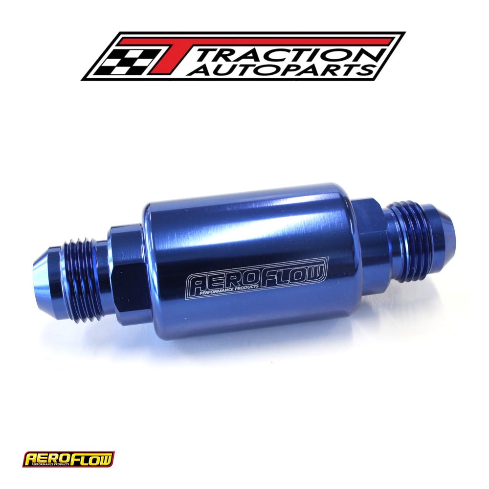 Aeroflow Filter 40 Micron Blue -8 an 1.25" X 3" Notes