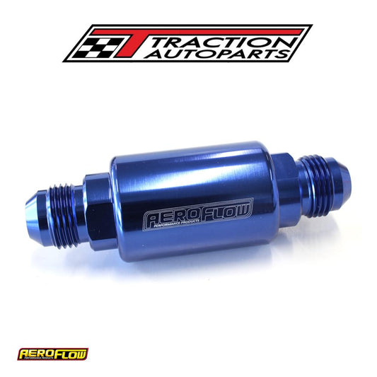 Aeroflow Filter 40 Micron Blue -8 an 1.25" X 3" Notes