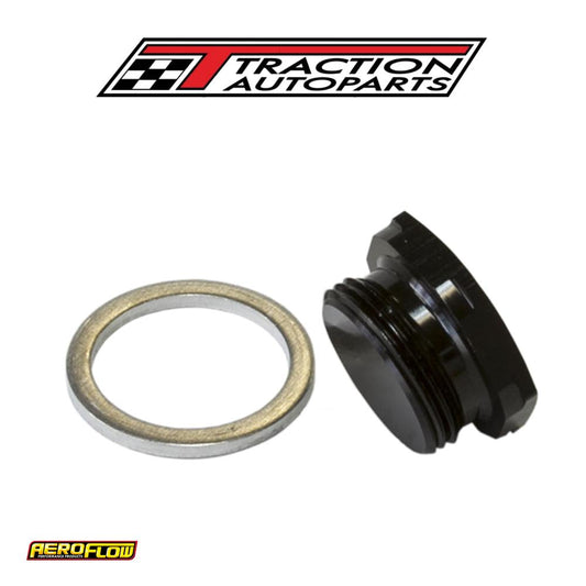 Holley Inlet Bowl Blank Plug Black 7/8" X 20 Plug / Blank
