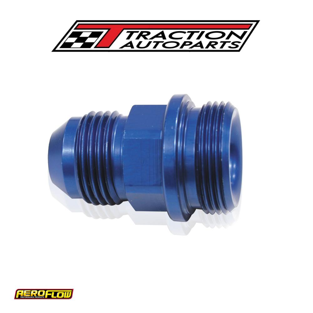 Holley Inlet Fitting -6 an Blue 7/8" X 20 To -6 an Short