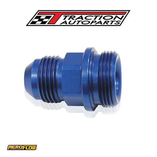 Holley Inlet Fitting -6 an Blue 7/8" X 20 To -6 an Short