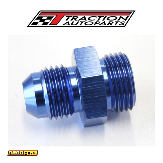Carter/edelbrock Fitting -6 Blue 5/8" X 20 To -6 an