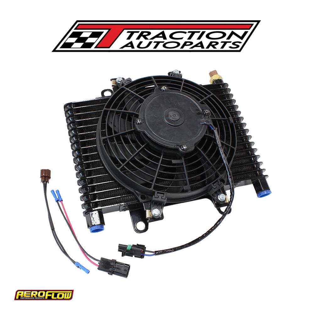 13.5 X 9" Comp Trans Cooler With 120 w Fan & Switch 1/2 npt