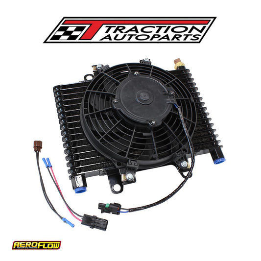 13.5 X 9" Comp Trans Cooler With 120 w Fan & Switch 1/2 npt
