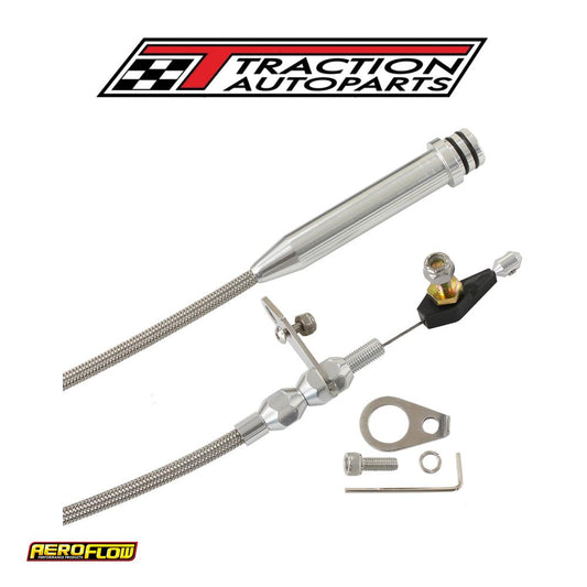 Aeroflow Kickdown Cable Th 700 4 l 60 Early Chrome Finish