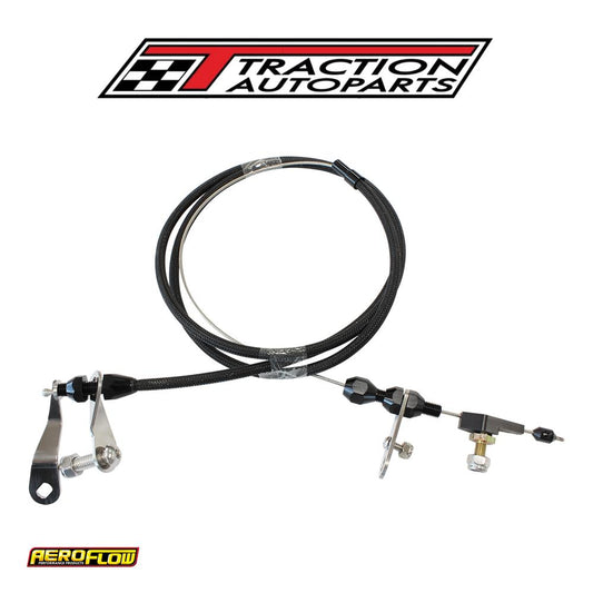 Aeroflow Kickdown Cable C 6 Black Finish