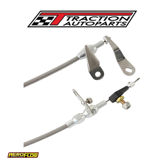 Aeroflow Kickdown Ford C 4 Cable Chrome Finish