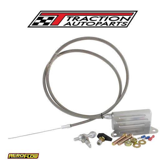 Aeroflow Kickdown Gm Th 400 Cable Chrome Finish
