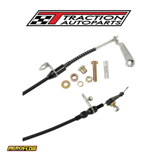 Aeroflow Kickdown Ford Aod Cable Chrome Finish