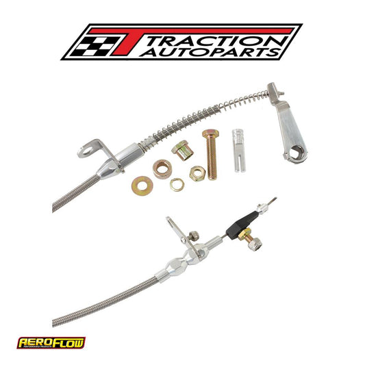 Aeroflow Kickdown Ford Aod Cable Chrome Finish