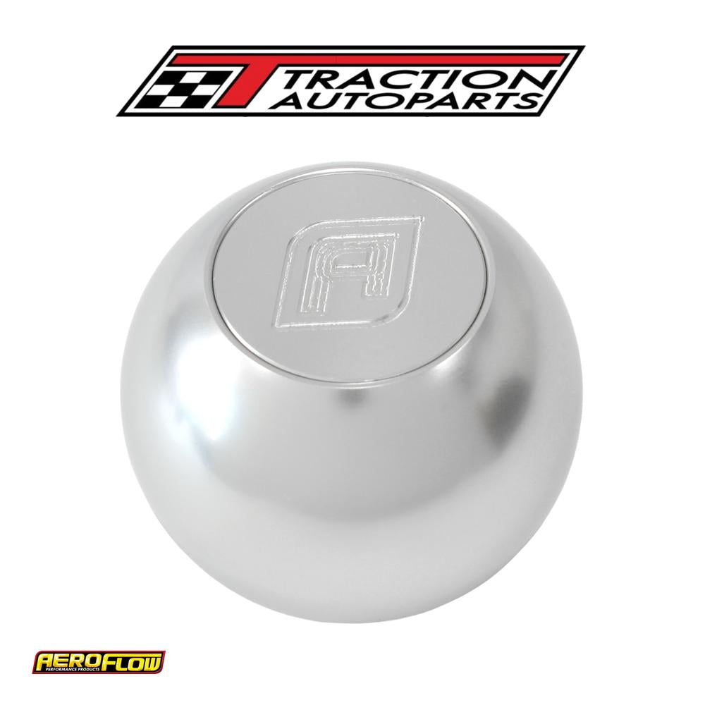 Billet Round Silver Gear Knob Shift Shifter Ball 1/2"-20
