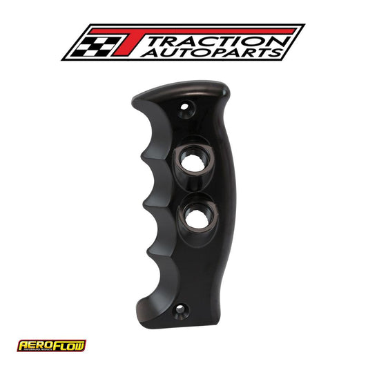 Dual Button Pistol Grip Side Plate Passenger Handle Black