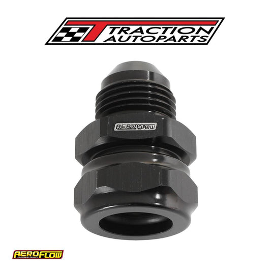 3/8" Barb To -6 an Adapter Black Converts Male Barb To An