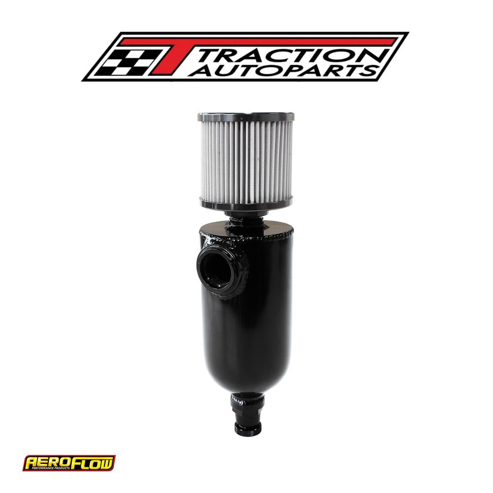 Universal Breather Tank -12 orb 6.5 x 3.5" S/s Billet Breather