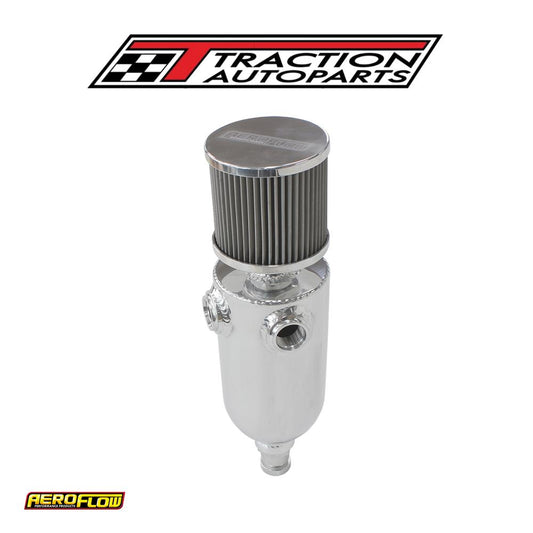 Univ Breather Tank 2 x -8 orb 6.5 x 3.5" S/s Billet Breather