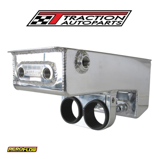 Dual Fuel Pump Under Car Surge Tank Polished 4.75 l Capacity 77-1044