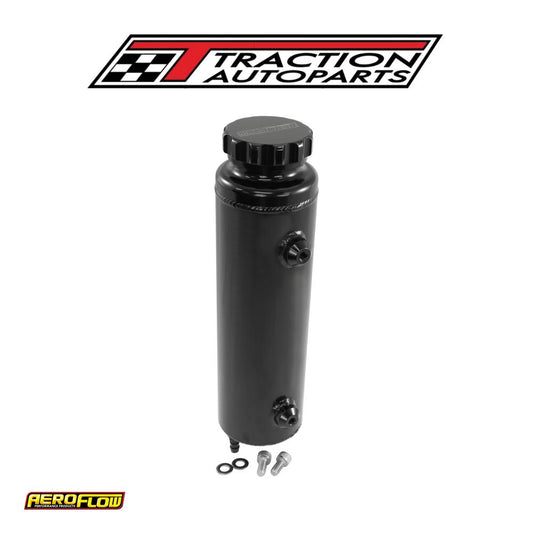 Universal Radiator Overflow Tank 12" X 3.5" -4 orb Black