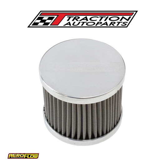 -8 an S/s Billet Breather With Female -8 an Re-usable