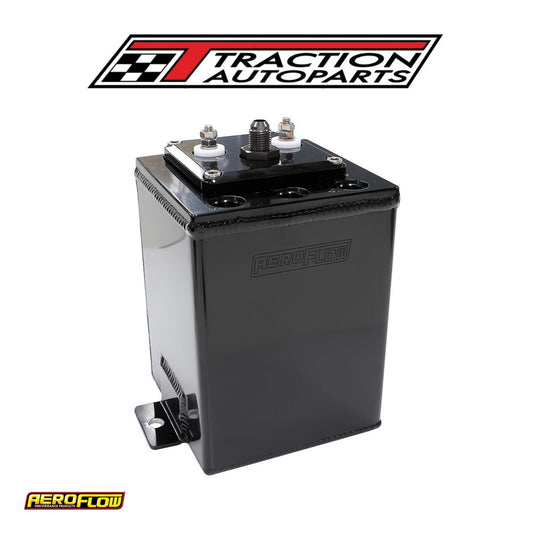 Single Pump Surge Tank Suits 40 mm Fuel Pumps Black