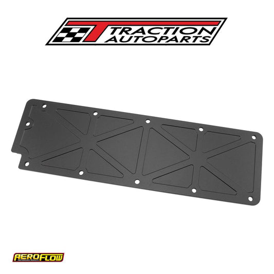 Gm Ls 2 Trussed Valley Plate Cover Black Cast Alloy Ls 3 Lsx Aeroflow - Af 77-5027 blk