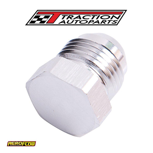 Flare Plug Male -4 an Silver Male Flare Plug -4 an