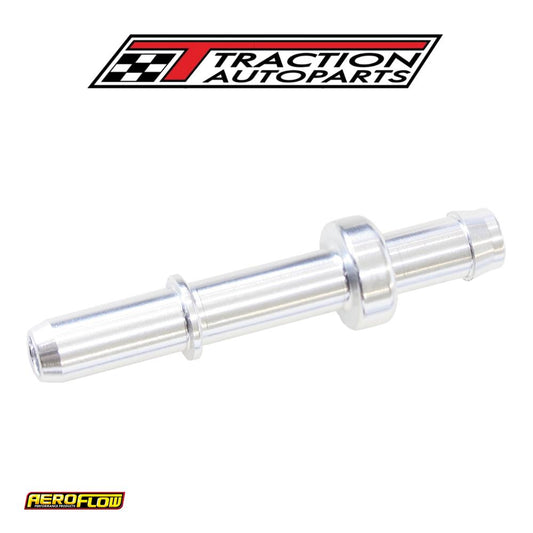 5/16" Male Tube To 8 mm / 5/16"barb Silver Adapter