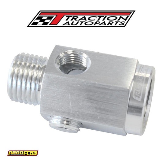 M 16 X 1.5 Extension With 1/8" Npt Port Silver