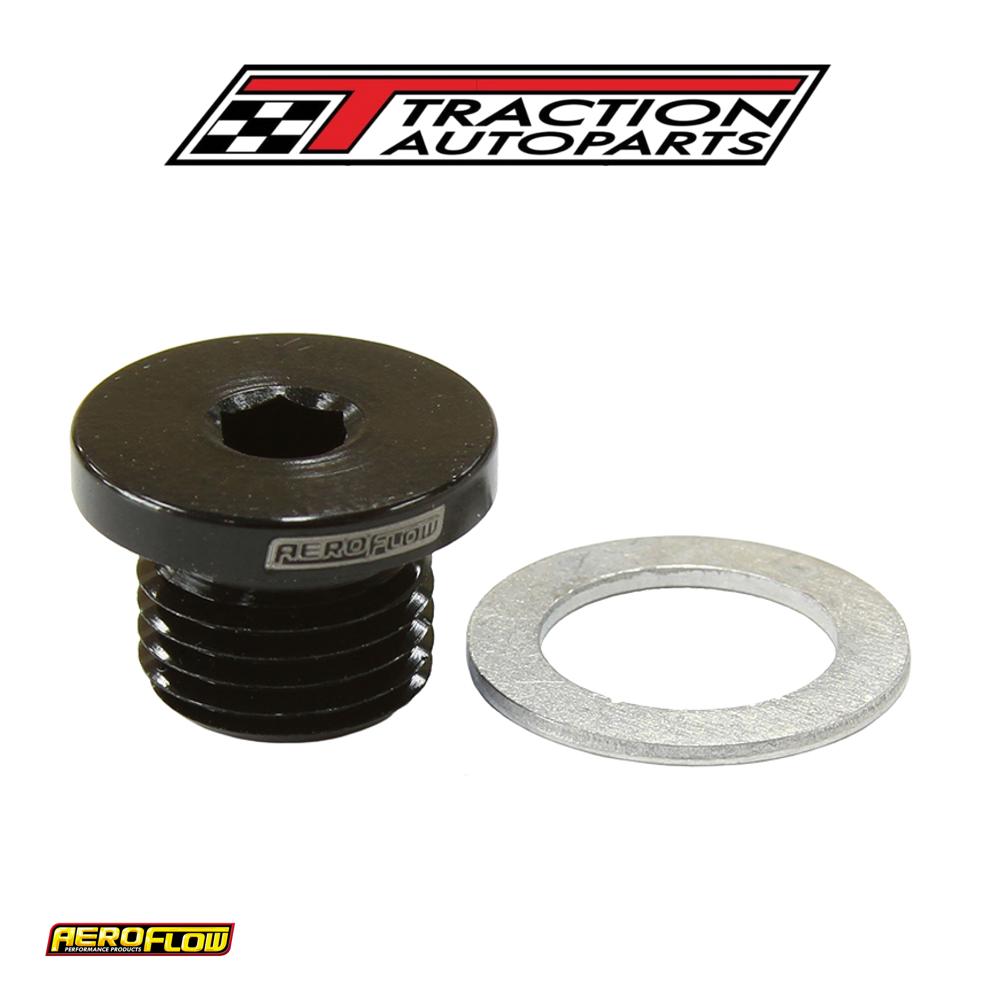 Metric Port Plug M 12 X 1.25 Black Low Profile Hex Plug