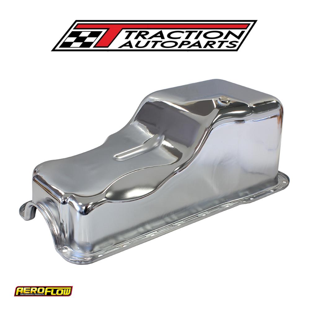Stock Oil Pan Ford 289-302 w Front Sump Chrome