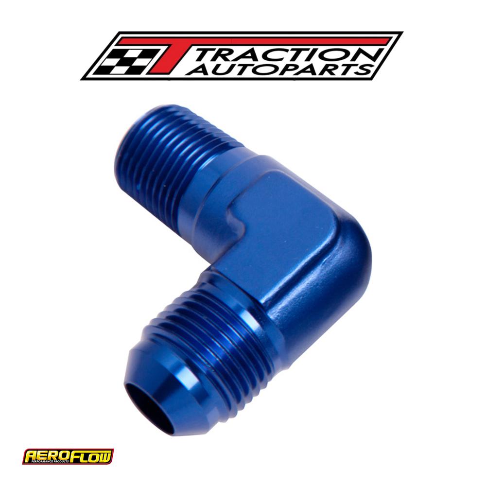 Male 90 Deg 1/8" Npt To -4 an Blue Male Npt To An 90 Deg