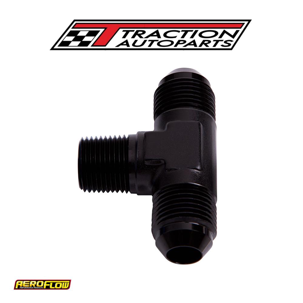 Tee -10 an With 1/2"npt On Sideblack An Tee With Npt On Side
