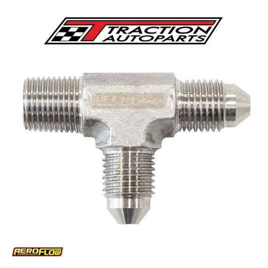 Tee -3 an With 1/8" Npt On Run S/s An Tee With Npt On Run