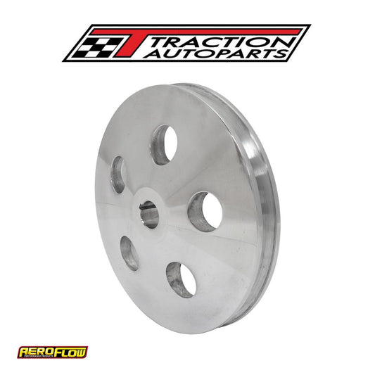 Power Steering Pulley Single Polished 5/8 Shaft Gm Saginaw