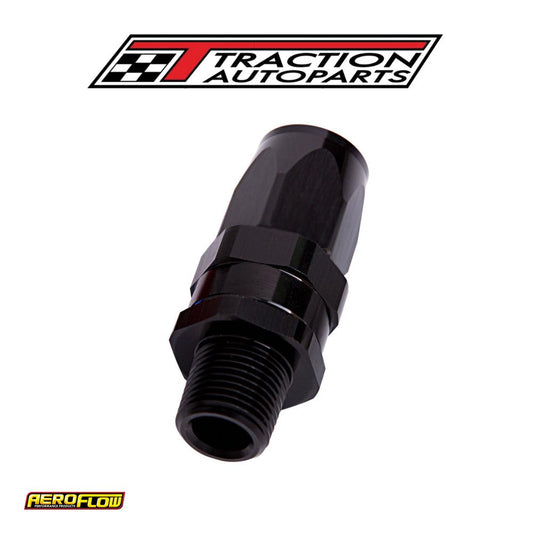 Male 3/8" Npt Straight To -8 anblack Full Swivel Straight