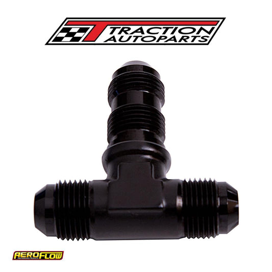 Bulkhead Tee -16 an Black Bulkhead On Side