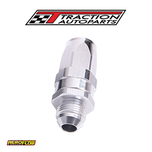 Male -8 an To -8 an Hose End Silver Straight Male To Male