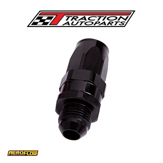 Male -12 an To -12 an Hose End Black Straight Male To Male