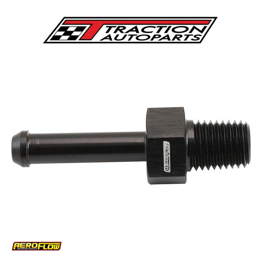 Male 1/16" Npt To 3/16" Barb Black Straight Male To Male