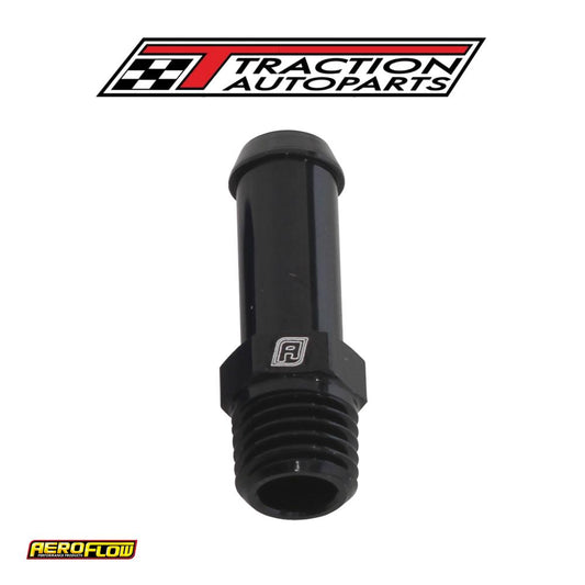 Male 1/16" Npt To 1/4" Barb Black Straight Male To Male